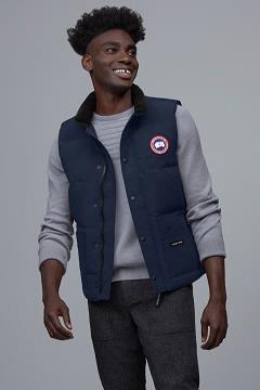 Chamarras Canada Goose Hombre México - Freestyle Chalecos Azul Oscuro Marino FH7514038